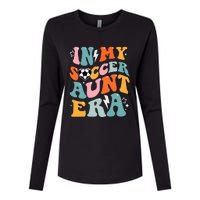 In My Soccer Aunt Era Funny Soccer Womens Cotton Relaxed Long Sleeve T-Shirt