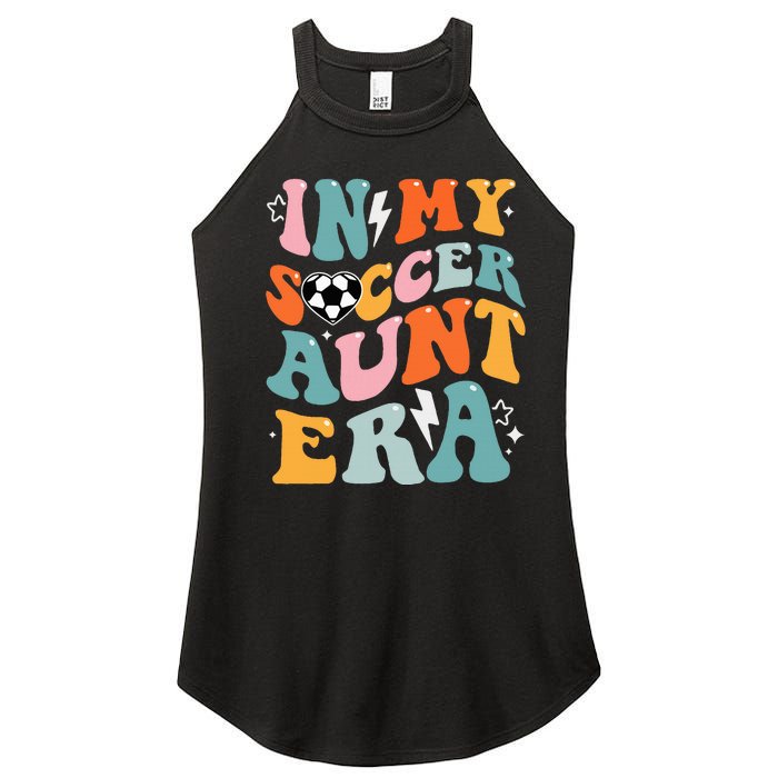 In My Soccer Aunt Era Funny Soccer Women's Perfect Tri Rocker Tank