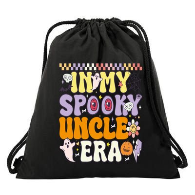 In My Spooky Uncle Era – Halloween Vibes Cute Gift Drawstring Bag