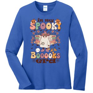 In My Spooky Boooooks Era Ghost Reading Books Halloween Gift Ladies Long Sleeve Shirt