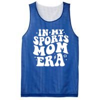 In My Sports Mom Era Groovy Sports Mama Football Basketball Gift Mesh Reversible Basketball Jersey Tank