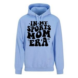 In My Sports Mom Era Groovy Sports Mama Football Basketball Gift Unisex Surf Hoodie