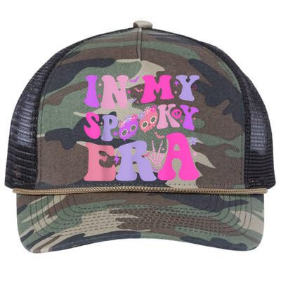 In My Spooky Era Groovy Hippie Halloween Retro Rope Trucker Hat Cap