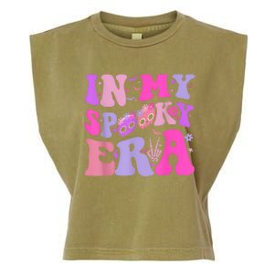 In My Spooky Era Groovy Hippie Halloween Garment-Dyed Women's Muscle Tee