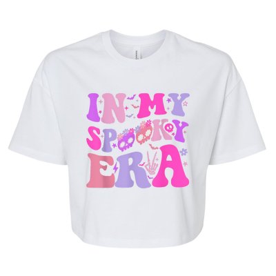 In My Spooky Era Groovy Hippie Halloween Bella+Canvas Jersey Crop Tee