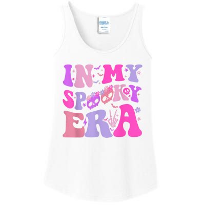 In My Spooky Era Groovy Hippie Halloween Ladies Essential Tank