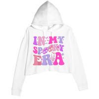 In My Spooky Era Groovy Hippie Halloween Crop Fleece Hoodie