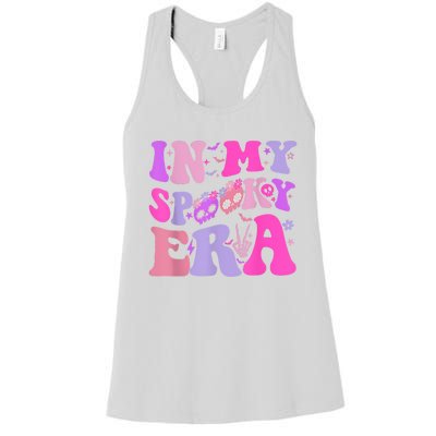 In My Spooky Era Groovy Hippie Halloween Women's Racerback Tank