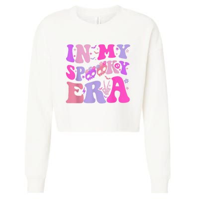 In My Spooky Era Groovy Hippie Halloween Cropped Pullover Crew