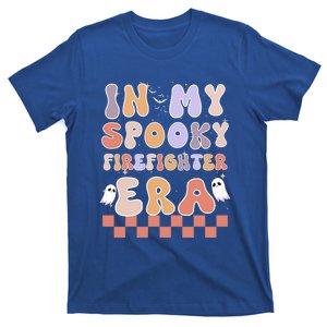 In My Spooky Firefighter Era Ghost Halloween Retro Cute Gift T-Shirt