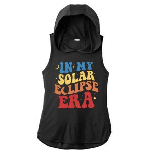 In My Solar Eclipse Era Groovy Retro Ladies PosiCharge Tri-Blend Wicking Draft Hoodie Tank