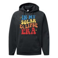 In My Solar Eclipse Era Groovy Retro Performance Fleece Hoodie