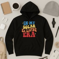 In My Solar Eclipse Era Groovy Retro Hoodie