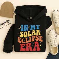 In My Solar Eclipse Era Groovy Retro Hoodie