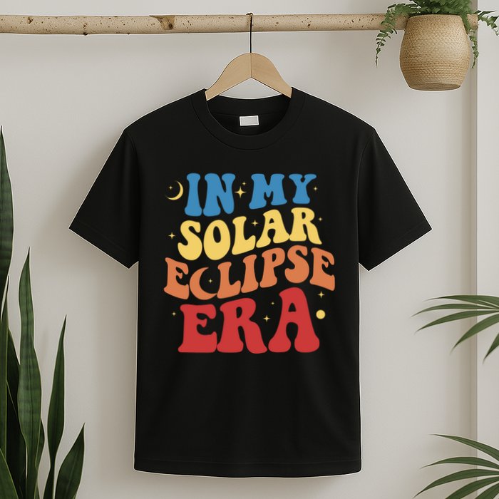 In My Solar Eclipse Era Groovy Retro T-Shirt