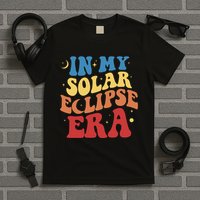 In My Solar Eclipse Era Groovy Retro T-Shirt