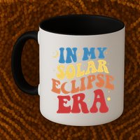In My Solar Eclipse Era Groovy Retro Mug