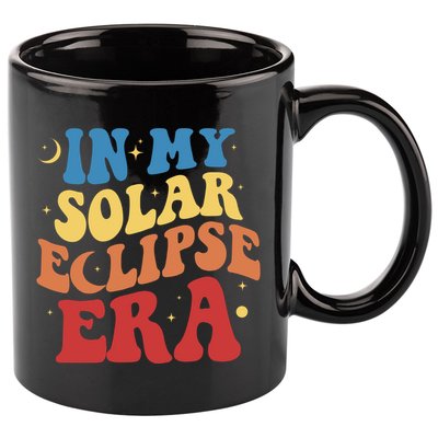In My Solar Eclipse Era Groovy Retro 11oz C Handle Ceramic Mug