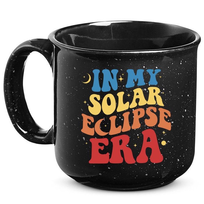 In My Solar Eclipse Era Groovy Retro 15oz Campfire Ceramic Mug