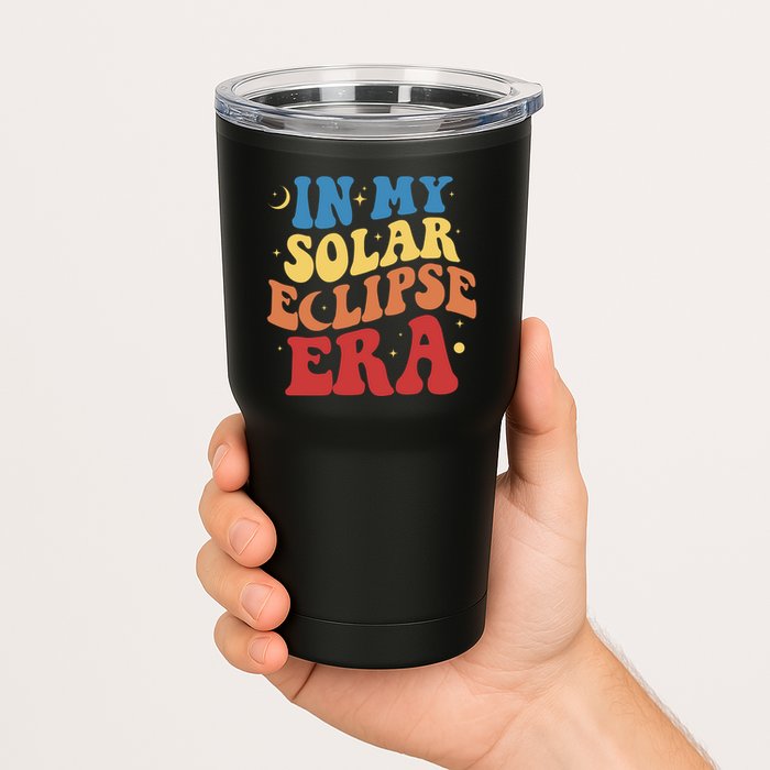 In My Solar Eclipse Era Groovy Retro Tumbler