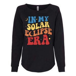 In My Solar Eclipse Era Groovy Retro Womens California Wash Sweatshirt