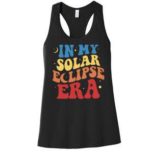 In My Solar Eclipse Era Groovy Retro Women's Racerback Tank