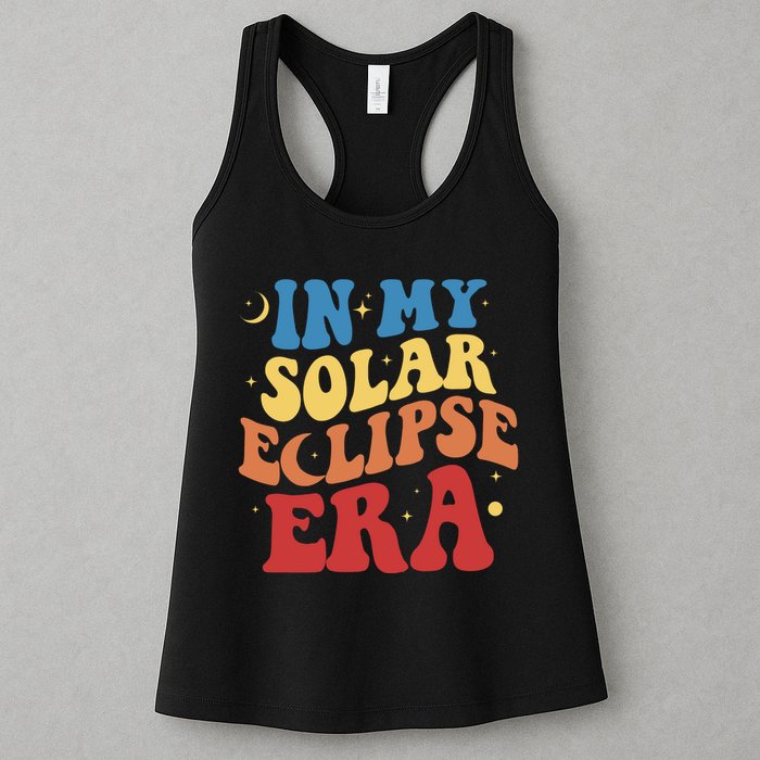 In My Solar Eclipse Era Groovy Retro Womens Tank Top