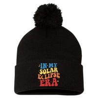 In My Solar Eclipse Era Groovy Retro Pom Pom 12in Knit Beanie