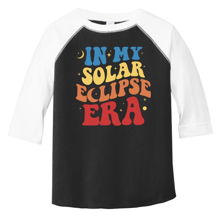 In My Solar Eclipse Era Groovy Retro Toddler Fine Jersey T-Shirt