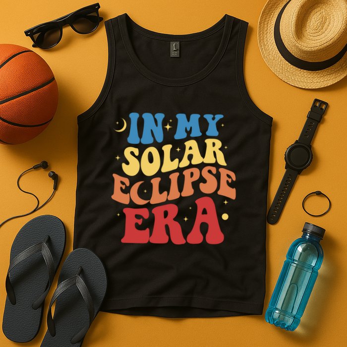 In My Solar Eclipse Era Groovy Retro Tank Top