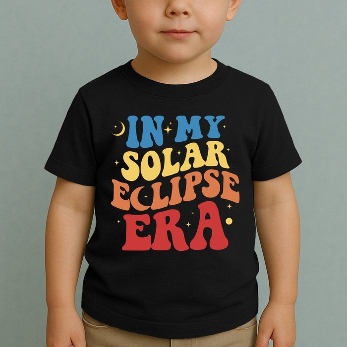 In My Solar Eclipse Era Groovy Retro Toddler T-Shirt