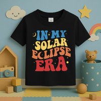 In My Solar Eclipse Era Groovy Retro Toddler T-Shirt