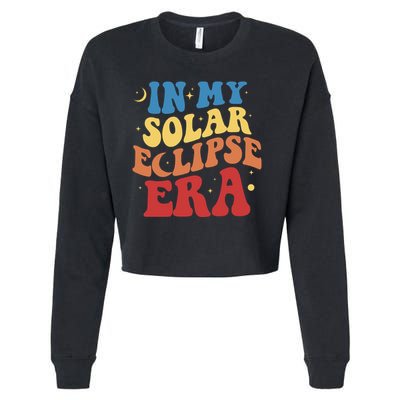 In My Solar Eclipse Era Groovy Retro Cropped Pullover Crew