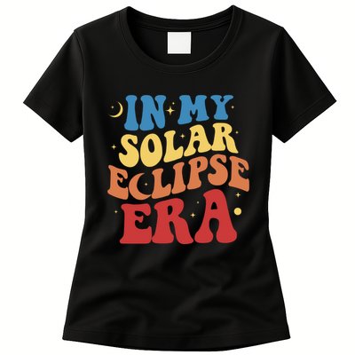 In My Solar Eclipse Era Groovy Retro Womens T-Shirt