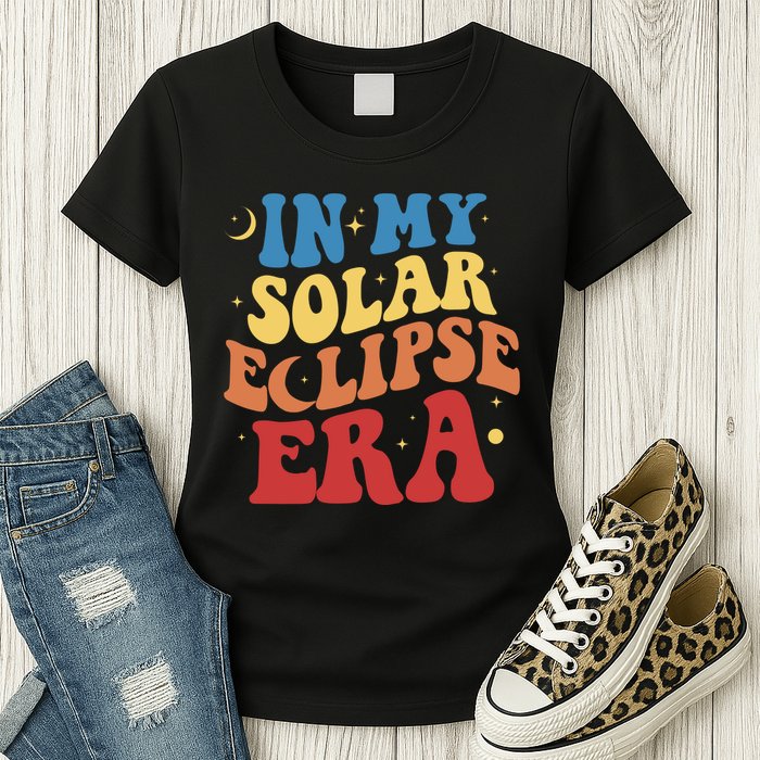 In My Solar Eclipse Era Groovy Retro Womens T-Shirt