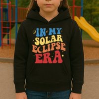 In My Solar Eclipse Era Groovy Retro Kids Hoodie