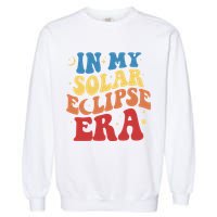 In My Solar Eclipse Era Groovy Retro Garment-Dyed Sweatshirt