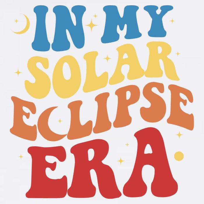 In My Solar Eclipse Era Groovy Retro Garment-Dyed Sweatshirt