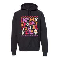 In My Spooky Teacher Era Groovy Ghost Teacher Halloween Gift Premium Hoodie