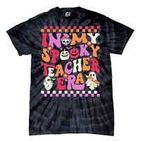 In My Spooky Teacher Era Groovy Ghost Teacher Halloween Gift Tie-Dye T-Shirt