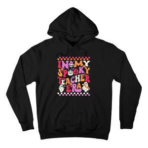 In My Spooky Teacher Era Groovy Ghost Teacher Halloween Gift Tall Hoodie