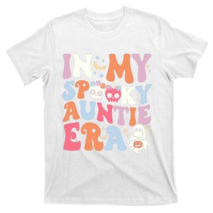 In My Spooky Auntie Era Halloween Groovy Witchy Spooky Aunt T-Shirt