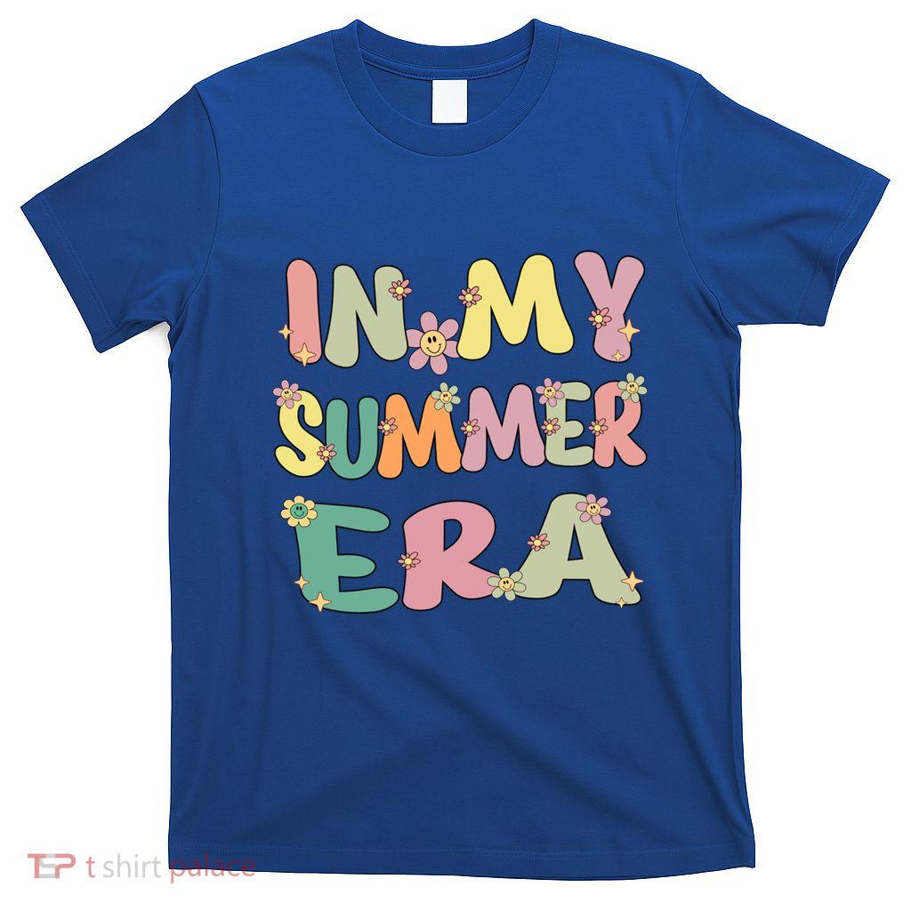 In My Summer Era Groovy Summer Vacation Teacher Student Cute Gift T-Shirt