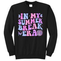 In My Summer Break Era Groovy Teacher Summer Break Vacation Sweatshirt