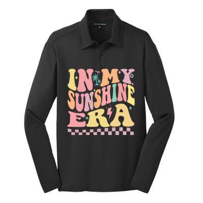 In My Sunshine Era Era Groovy Summer Meaningful Gift Silk Touch Performance Long Sleeve Polo