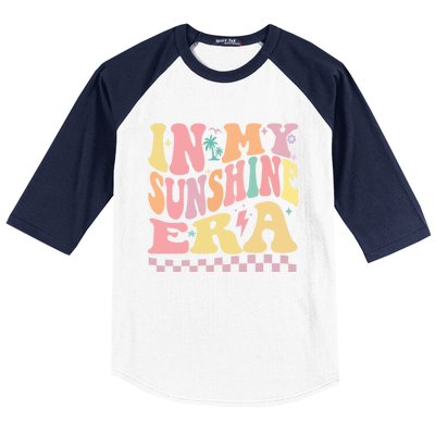 In My Sunshine Era Era Groovy Summer Meaningful Gift Baseball Sleeve Shirt