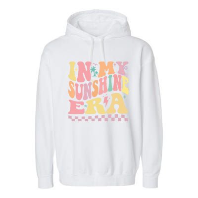 In My Sunshine Era Era Groovy Summer Meaningful Gift Garment-Dyed Fleece Hoodie