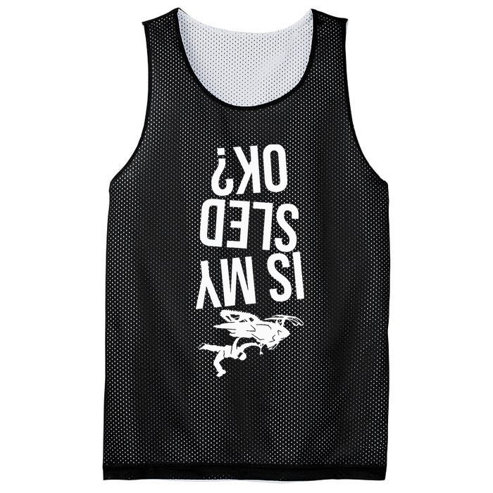 Is My Sled Ok Snowmobile Mesh Reversible Basketball Jersey Tank