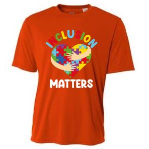 Inclusion Matters Special Education Autism Awareness Teacher Gift Cooling Performance Crew T-Shirt