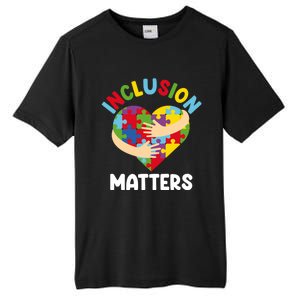 Inclusion Matters Special Education Autism Awareness Teacher Gift Tall Fusion ChromaSoft Performance T-Shirt